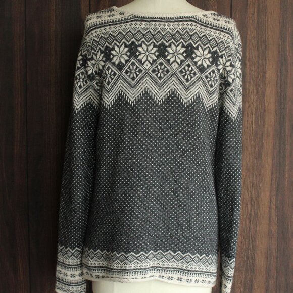 L.o.g.g. H&M Womens Sweater, Size Small, Gray and White Nordic Style, Lightweigh - Picture 11 of 12